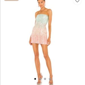 Retrofete Anastasia Mini Dress in Feather